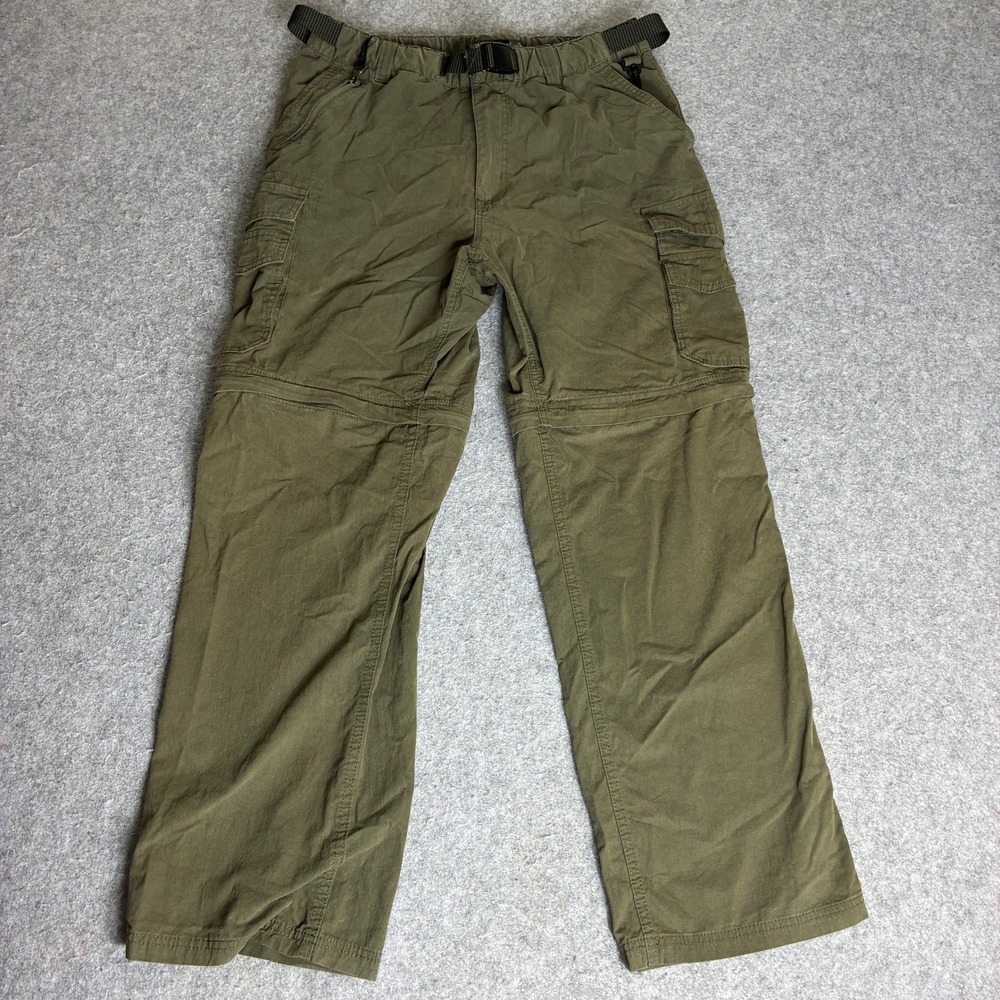 BC Clothing Co Convertible Cargo Pants Men's M x 30 Tan Hiking Zip Off Outdoor